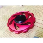 Wholesale Wheel Design Aluminum Metal Fidget Spinner Stress Reducer Toy for Autism Adult, Child (Red)